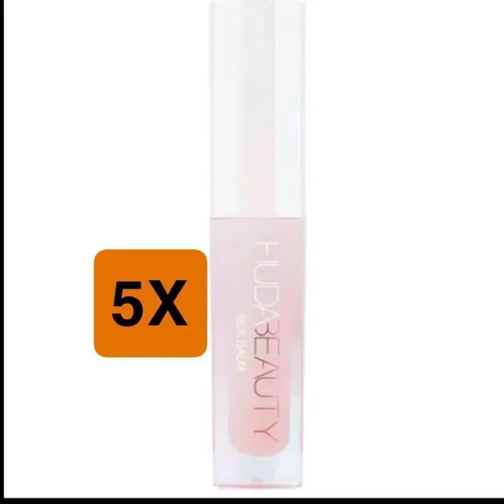 5pk Huda Beauty Lip Gloss pale pink